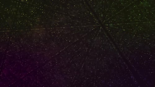 Abstract Colorful Glowing Particles Data Network Background Loop