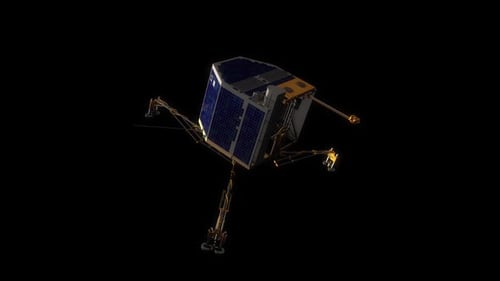 3D Rendering of a Lunar Lander Spacecraft