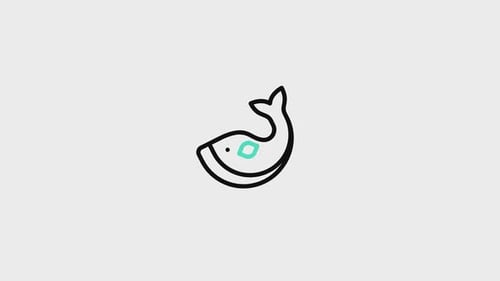 Animiertes Wal-Symbol