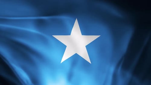 Realistic Waving Somalia Flag Seamless Loop