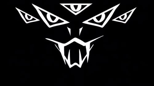 Geometric Monster Face Reveal Animation