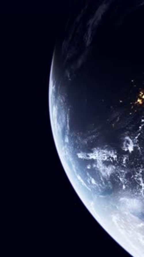 Earths Night Panorama From Space