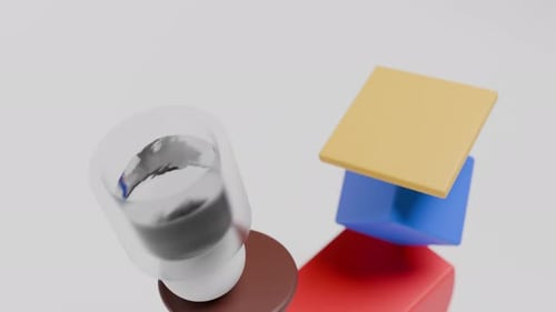 Animación de formas de bucles 3D de Física