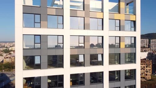 Facade of Modern Office or Residential Building