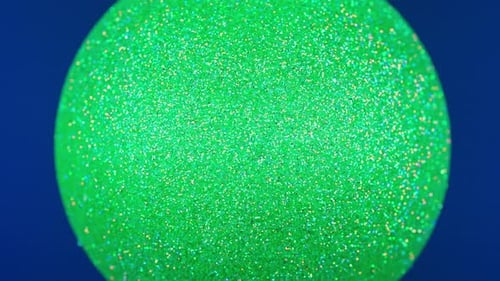 Green Glitter Ball