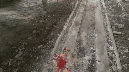 Crime Scene Investigation in Abandoned Urban Location