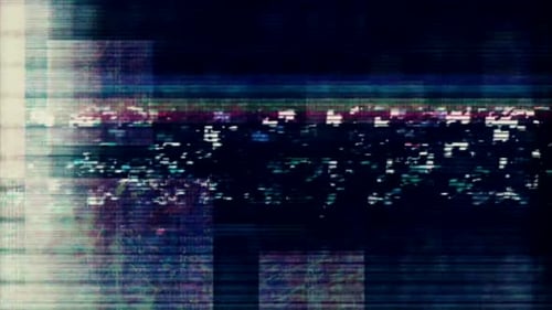 Abstract Glitch Digital Noise Background Animation