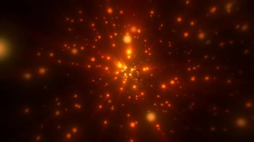 Abstract bright yellow gold glowing background with dots circles bokeh