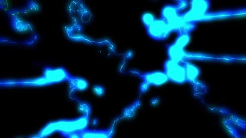 Dynamic Neon Electric Energy Flowing Abstract Background