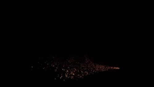 Golden Sparkle Particle Swirl Reveal Element