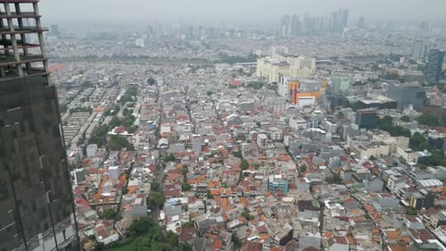 populated residential neighborhood in Central Jakarta