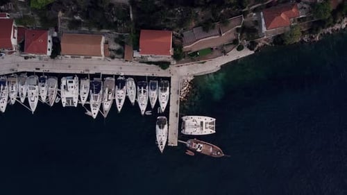 Yacht parkingSummer Sea Cruise on Ship at Green Mountains Island