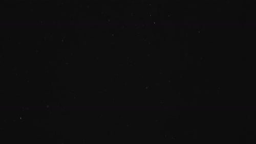 Abstract Particle Animation with Logo on Black Background