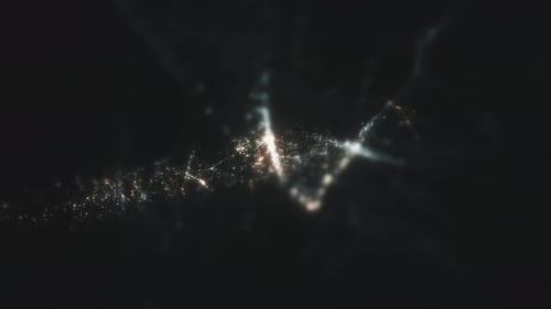 Dynamic Abstract Light Particles Flowing Background Animation