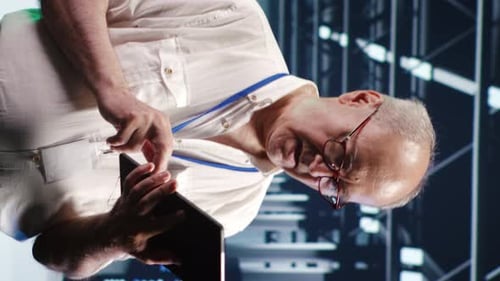 Vertical Employee Does Server Hub Management