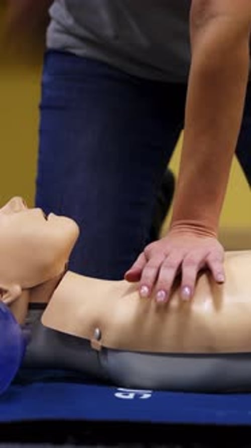 CPR Training on Medical Mannequin