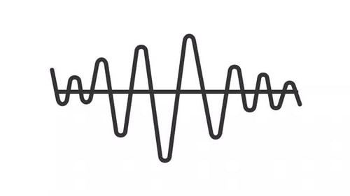Audio wave line animation