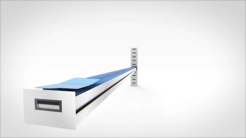 Blue Files And Folders Opens