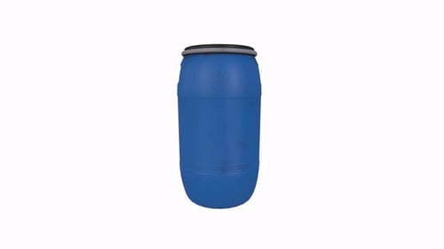 Barril isolado no fundo branco