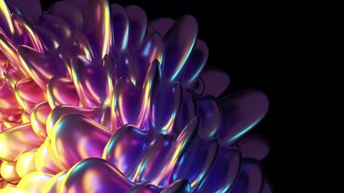 Shiny Neon Particles Swirling Up Against Dark Background 3d Abstract Background
