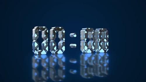 3D-Countdown-Timer, HUD, Futuristische Interferenz, Countdown-Timer, moderne Hightech-Kreiselemente