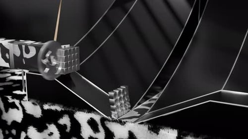 Slice 3D Loop Shapes Animation