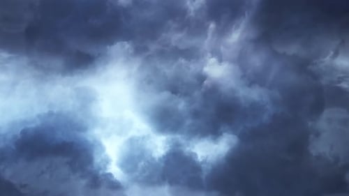 Dark Storm Clouds Moving Across The Sky