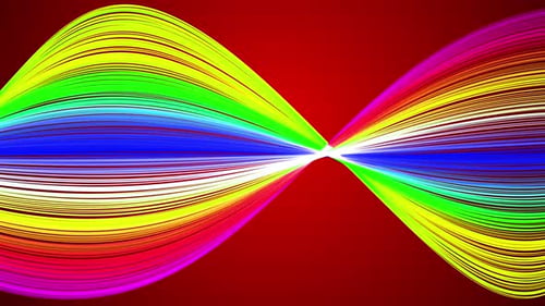 Vibrant Abstract Wavy Light Trails Flowing Background