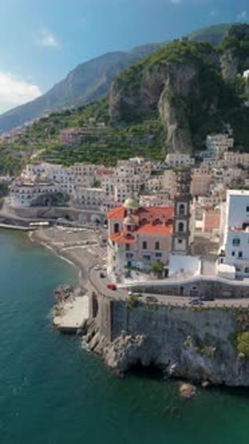 Experience the Breathtaking and Stunning Coastal View of Atrani Located on the Beautiful Amalfi