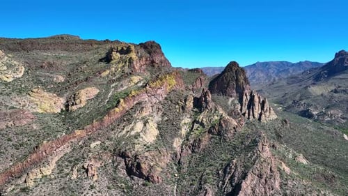 Vista aérea de Superstition Mountain, Estados Unidos.