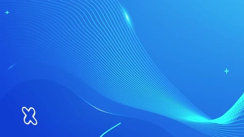 Modern Fluid Blue Wavy Lines Abstract Background