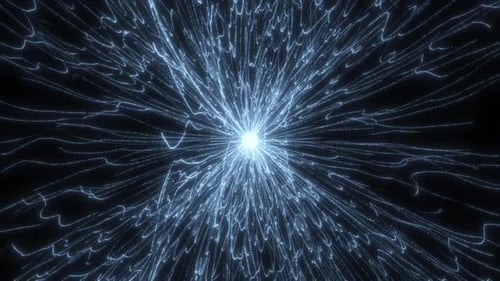 Abstract Digital Energy Flowing Through Wires Background