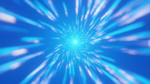 Seamless camera movement through hyper tunnel. Seamless camera movement through a fast tunnel with g