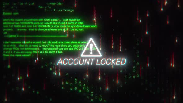Account Locked Hacking Background Screen, Backgrounds Motion Graphics ...