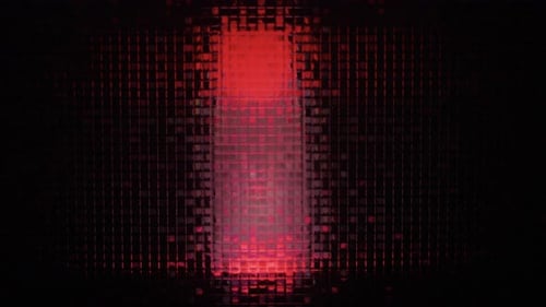 Abstract Red and Black Grid Background Animation