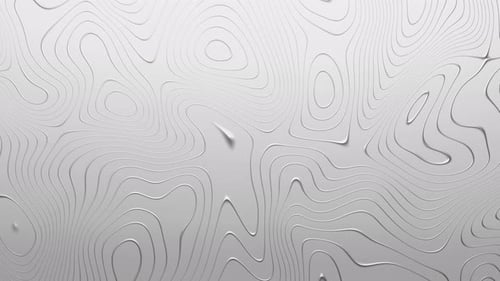 Abstract Fluid White Wavy Lines Seamless Loop Background