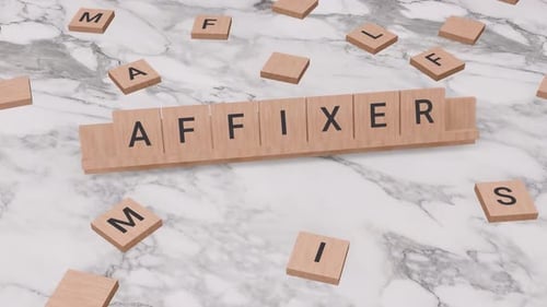 Realistic Wood Letter Tiles Text Reveal