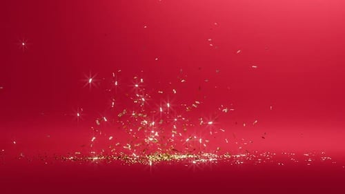 golden confetti Christmas party popper