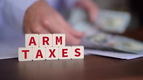 The Words Arm and Taxes Spelled Out
