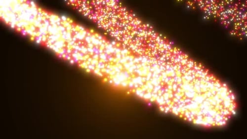 Glowing Particle Trails Abstract Festive Background Animation