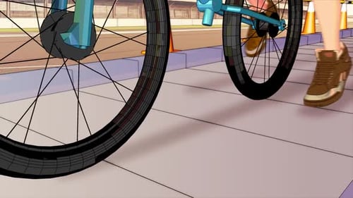 SCHIEB DAS FAHRRAD