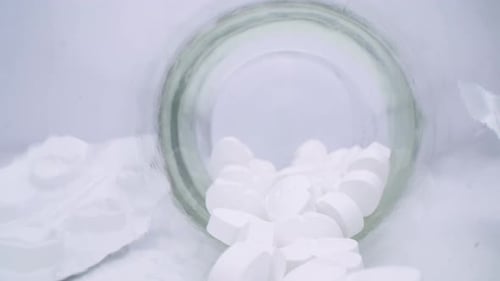 White Pills in Jar Remaining After Use