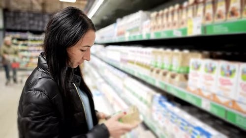 Wide Range in Supermarket When Shopping