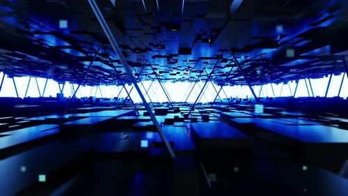 Technology Grid im Cyberspace-Hintergrund