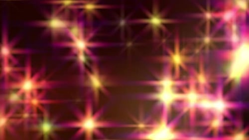 Animated Bright Sparkling Star Lights Abstract Background