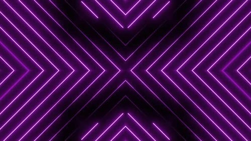 Dynamic purple neon lights create modern abstract background
