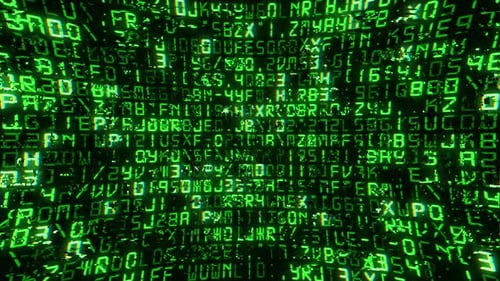 Hintergrund der Matrix Digital Code Glitch-Effekt-Technologie