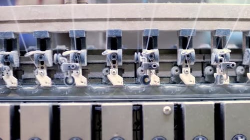 High Precision Knitting Machine in Textile Factory