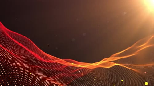 Futuristic Abstract Digital Particle Wave Background