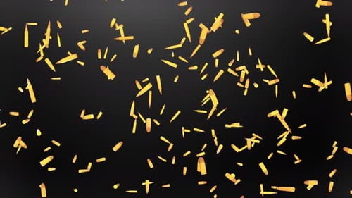 Falling Golden Bullet Casings Animated Loop Background